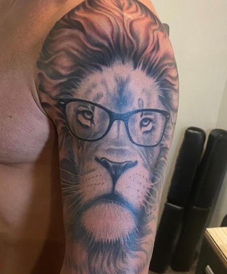 Tattoos - Ryan Cumberledge Lion Portrait - 144531
